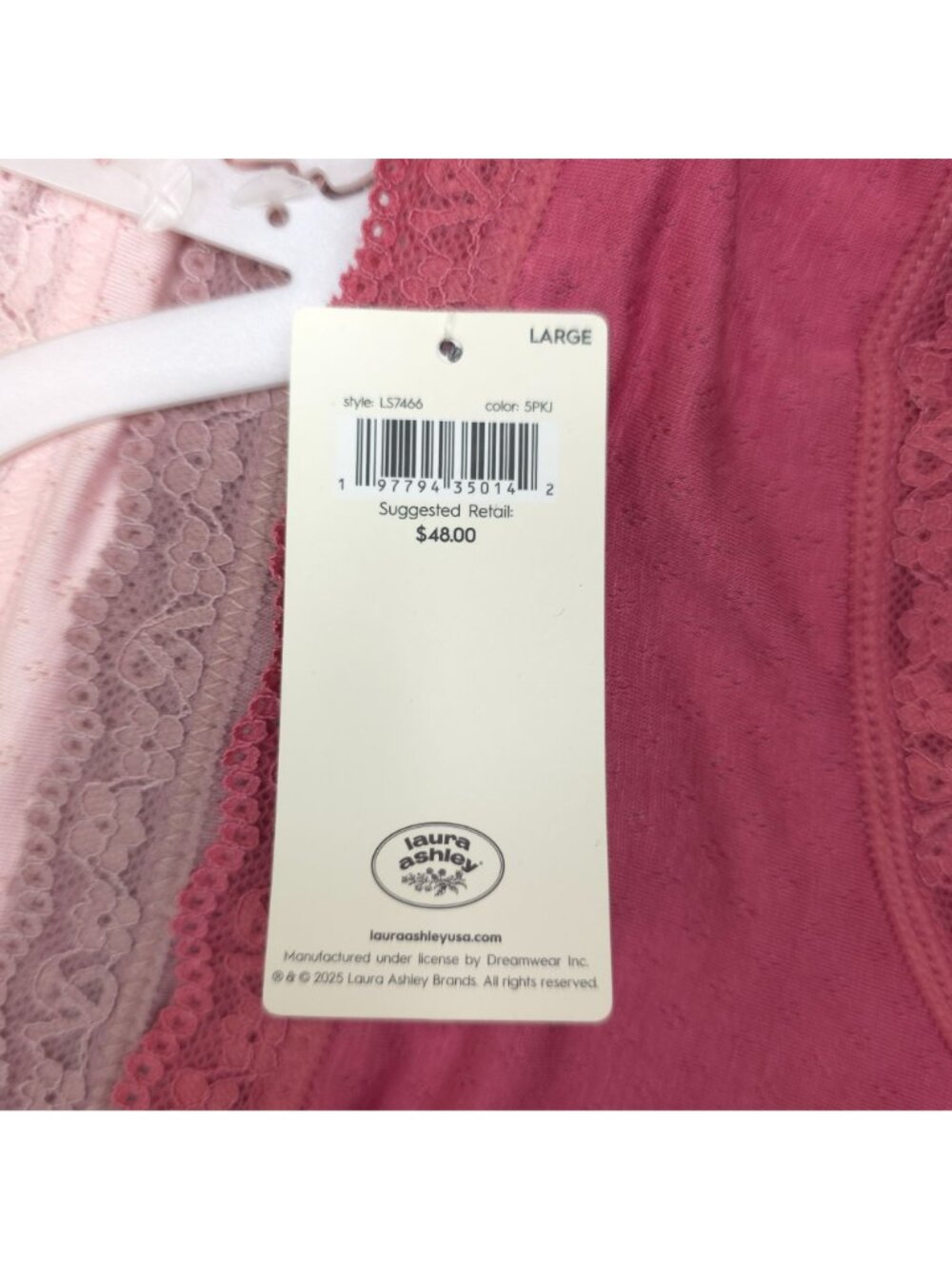 Laura Ashley Womens 5-Pack Super Soft Lace Trim Panties Briefs Size Large - Picture 4 of 15